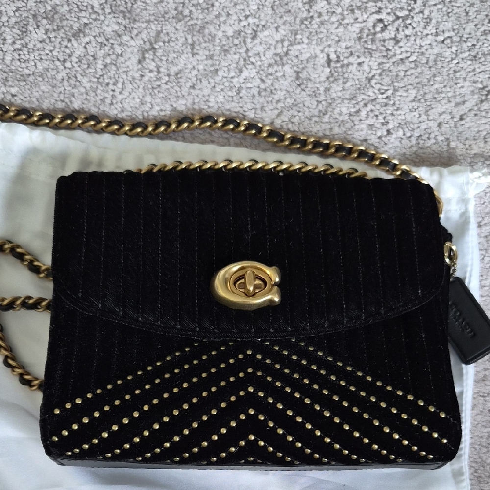 Coach velvet mini parker bag